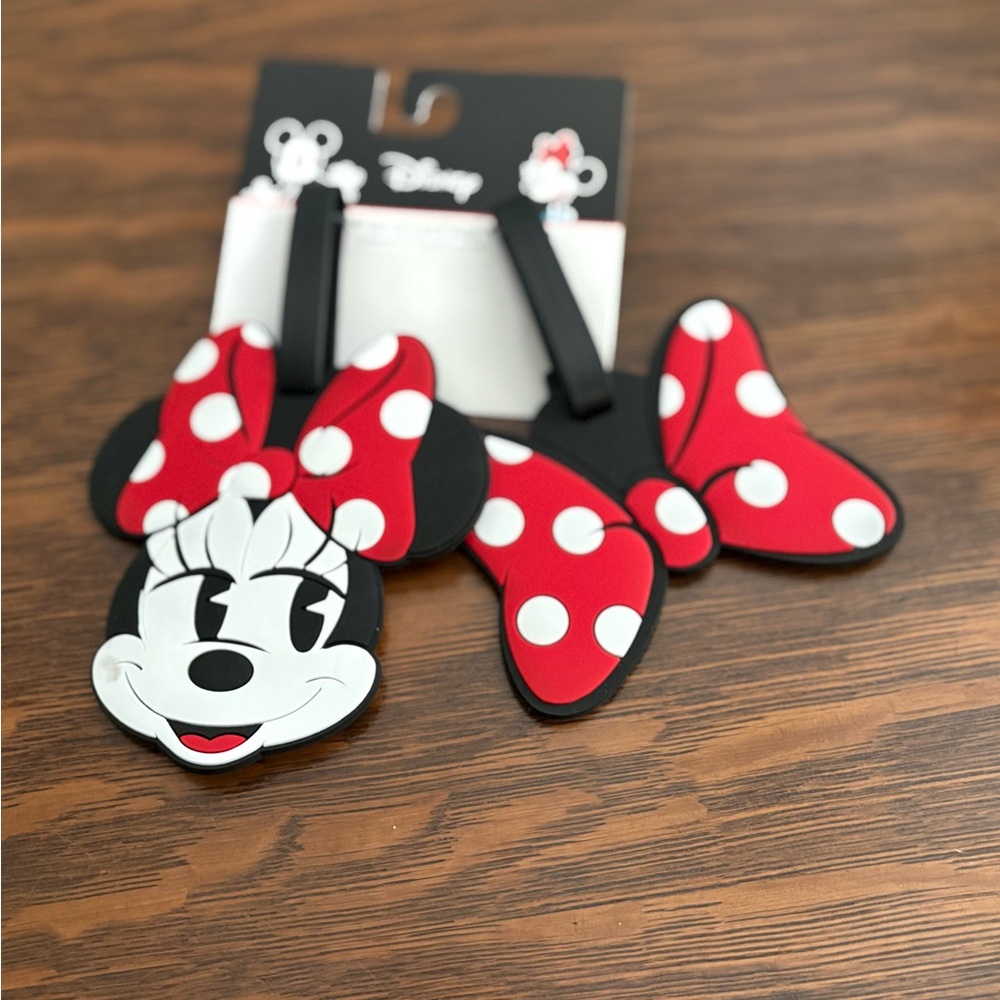 Disney Minnie Mouse Red and White Polka Dot Tags